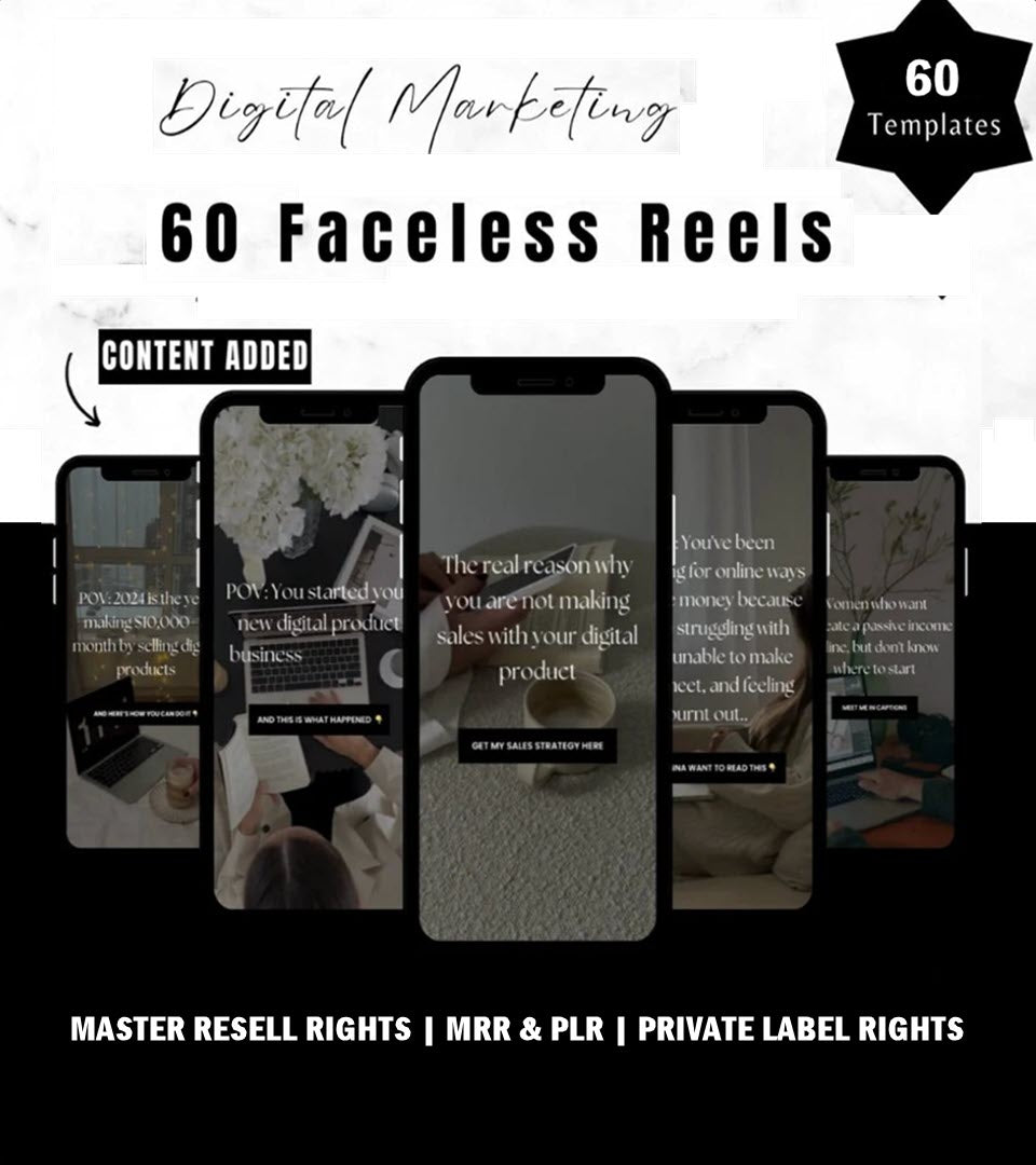 Sixty DFY Faceless Reels Bundle