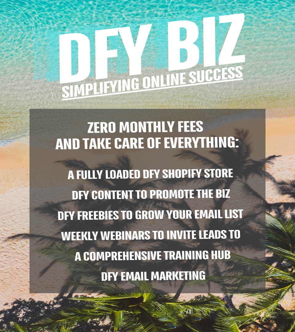 BRONZE BEACHES | DFY Biz Bundle | PAY IN 4 | Start Today For $149