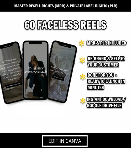 Sixty DFY Faceless Reels Bundle