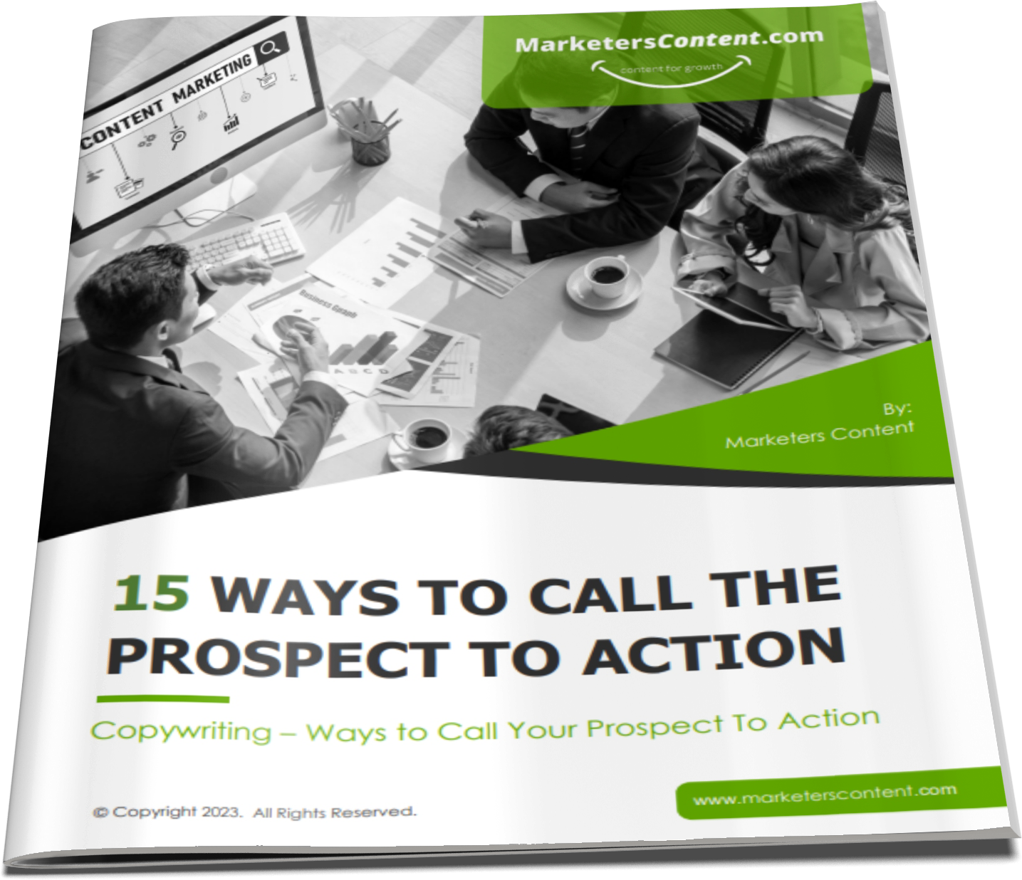 15 WAYS TO CALL THE PROSPECT TO ACTION