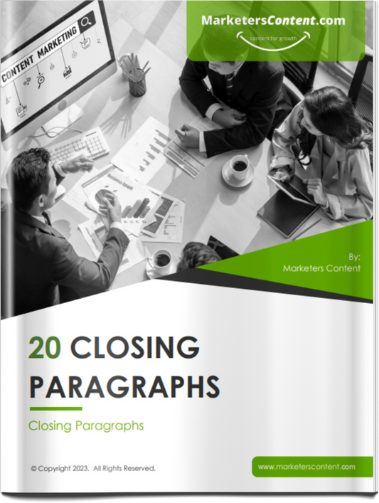 20 CLOSING PARAGRAPHS