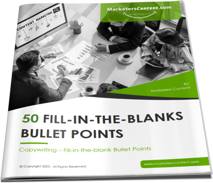 50 FILL-IN-THE-BLANK BULLET POINTS