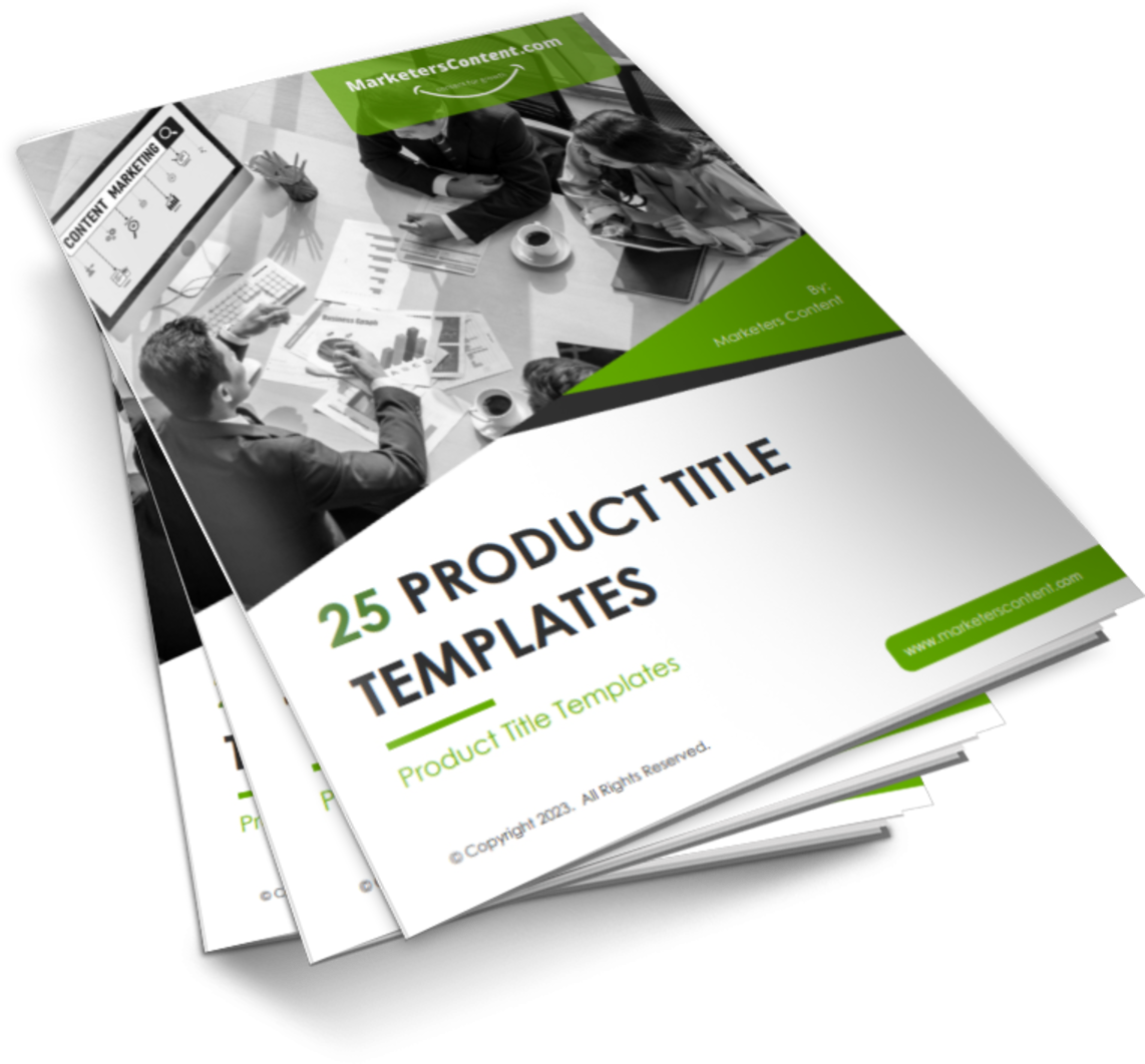 25 PRODUCT TEMPLATE TITLES