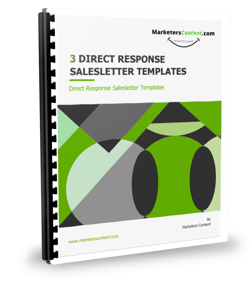 3 DIRECT RESPONSE SALESLETTER TEMPLATES