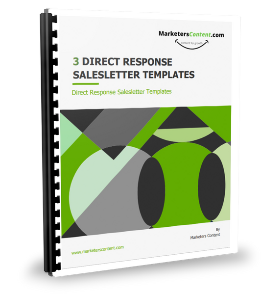 3 DIRECT RESPONSE SALESLETTER TEMPLATES